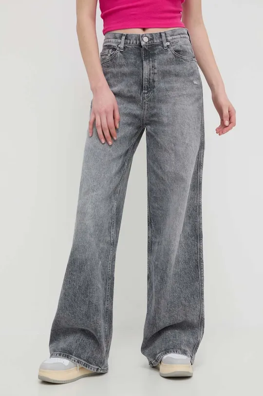 szary Tommy Jeans jeansy Damski