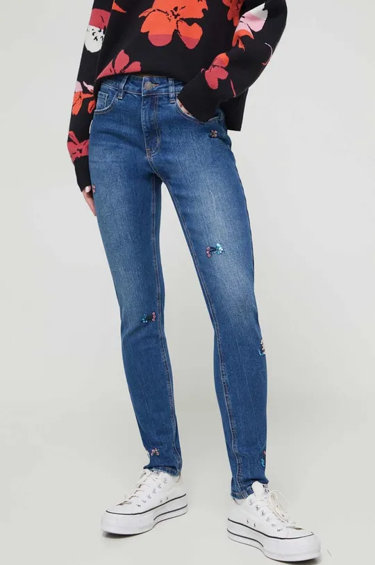granatowy Desigual jeansy DENIS Damski