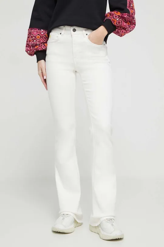 biały Desigual jeansy OHIO Damski
