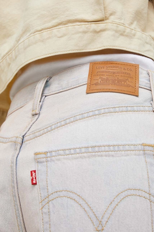 niebieski Levi's jeansy