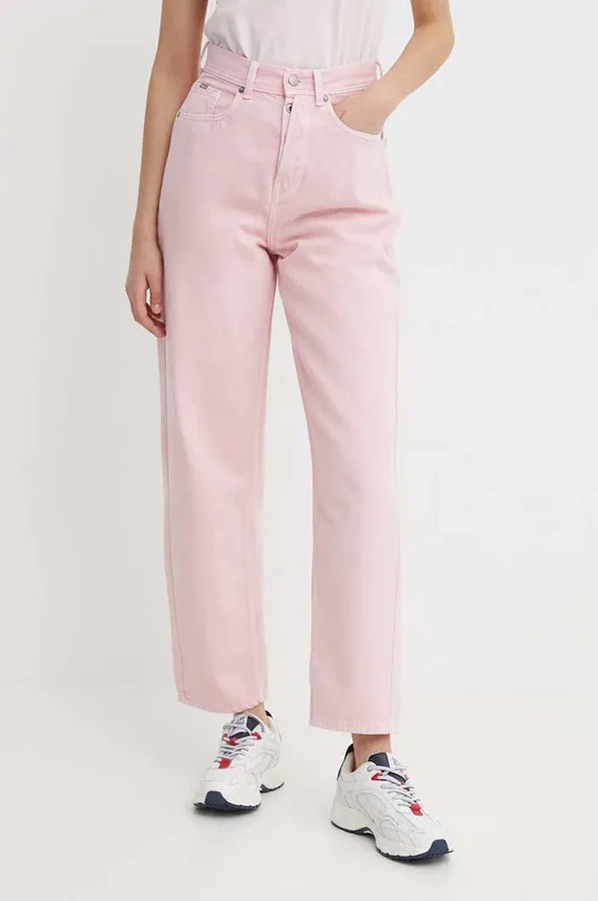 ροζ Τζιν παντελόνι Pepe Jeans BARREL JEANS UHW CLR Γυναικεία