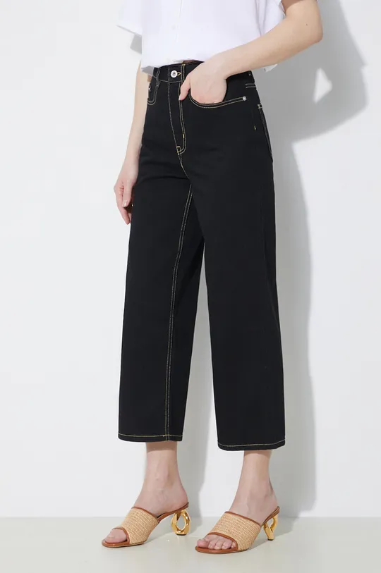 black Kenzo jeans Solid Sumire Cropped Women’s
