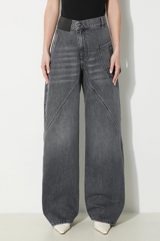 sivá Rifle JW Anderson Twisted Workwear Jeans