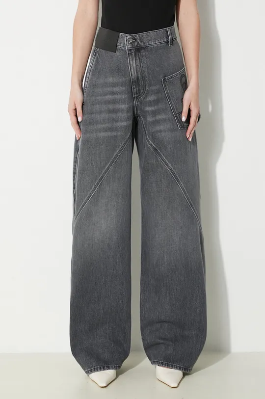 szary JW Anderson jeansy Twisted Workwear Jeans