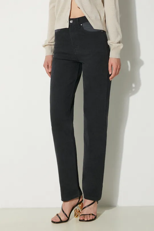 negru Rotate jeansi Mix Colored Pants De femei