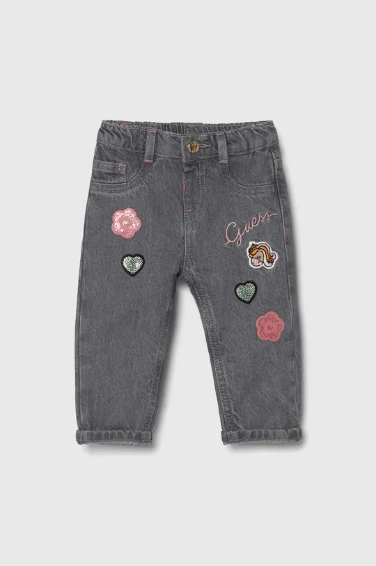 сірий Дитячі джинси Guess Для дівчаток