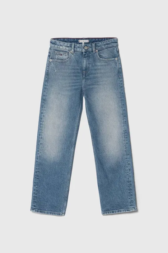 niebieski Tommy Hilfiger jeansy dziecięce Dziewczęcy