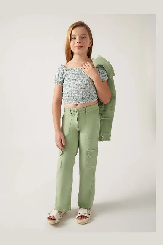 зелений Дитячі джинси Mayoral Для дівчаток