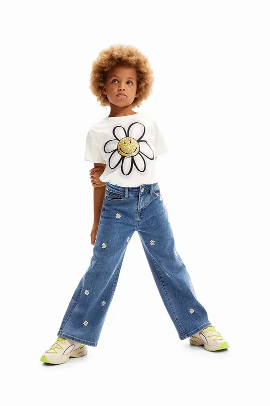 голубой Детские джинсы Desigual Для девочек