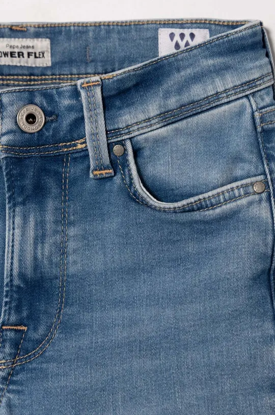 Pepe Jeans jeansy dziecięce SKINNY JEANS HW JR Materiał zasadniczy: 84 % Bawełna, 15 % Poliester, 1 % Elastan, Podszewka kieszeni: 65 % Poliester, 35 % Bawełna