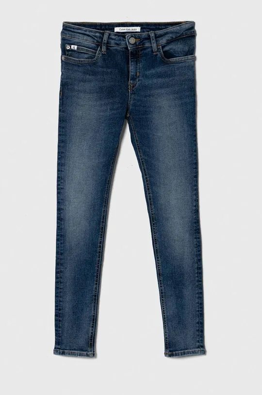 niebieski Calvin Klein Jeans jeansy dziecięce Dziewczęcy