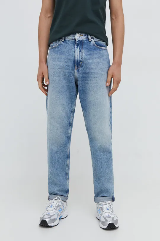 niebieski Tommy Jeans jeansy Isaac Męski