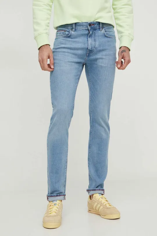 niebieski Tommy Hilfiger jeansy Męski