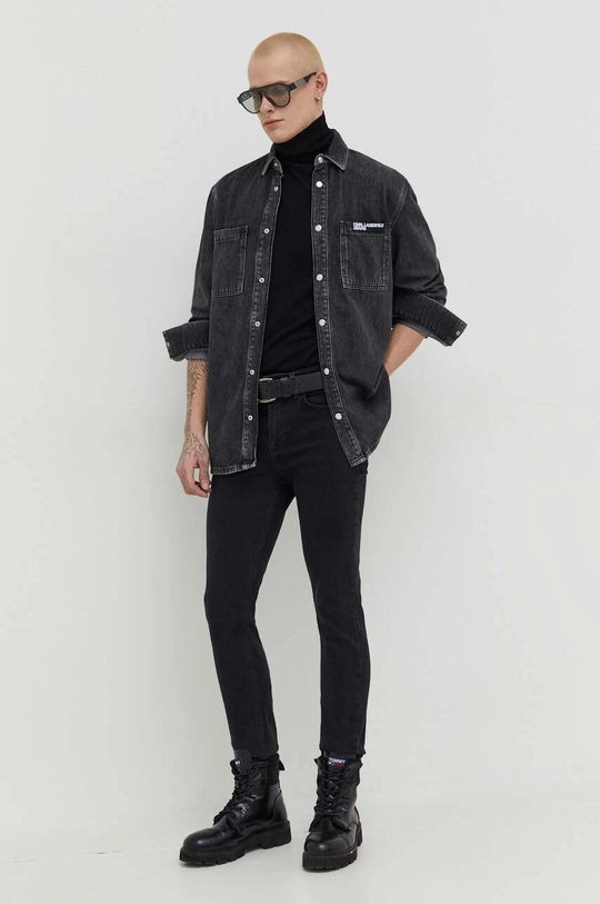 Rifle Karl Lagerfeld Jeans 240D1101 čierna SS24