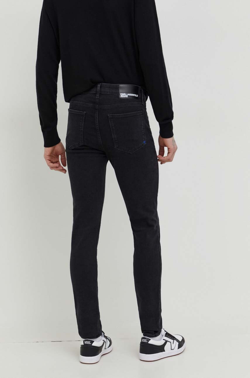 Karl Lagerfeld Jeans Herren – Straight Denim In Washed Black, 100% Bio-Baumwolle, Nachhaltig
