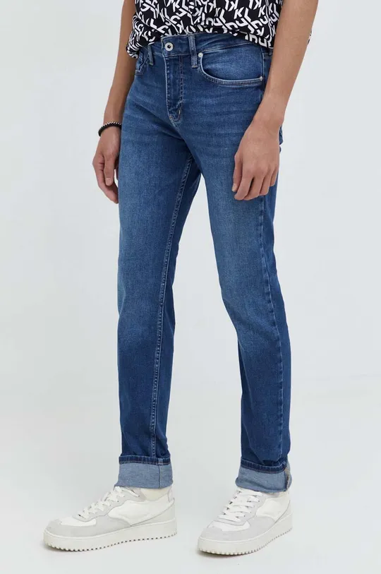 granatowy Karl Lagerfeld Jeans jeansy Męski