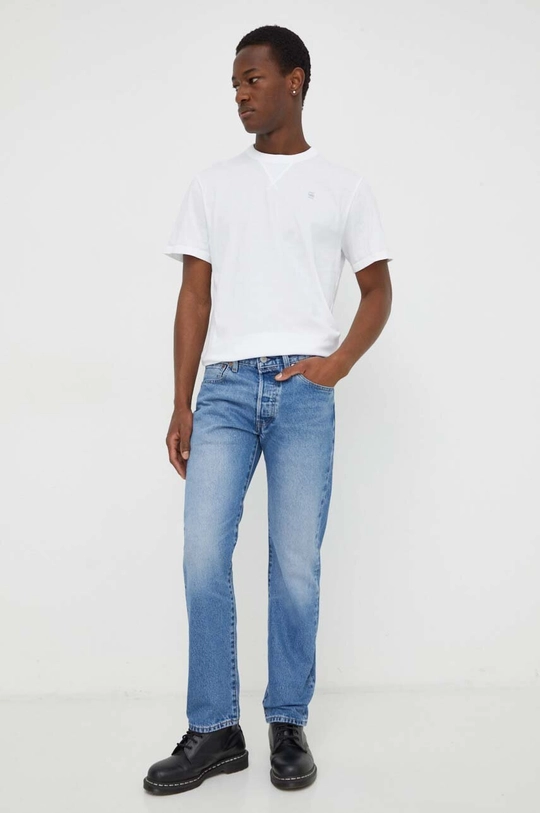 niebieski Levi's jeansy 501 Męski