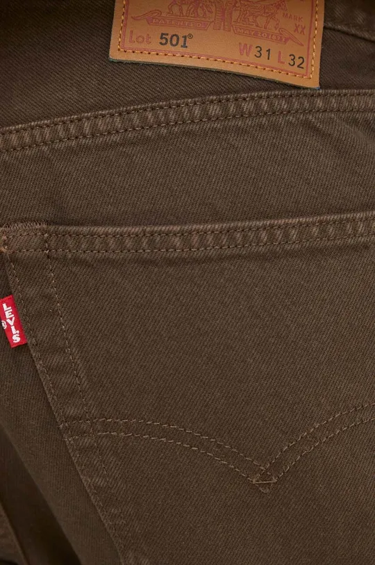 brązowy Levi's jeansy 501