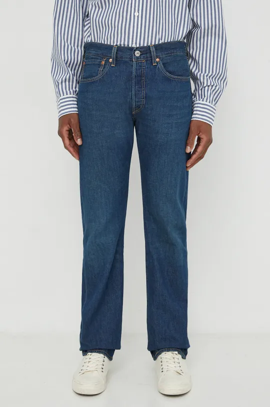 niebieski Levi's jeansy 501 Męski