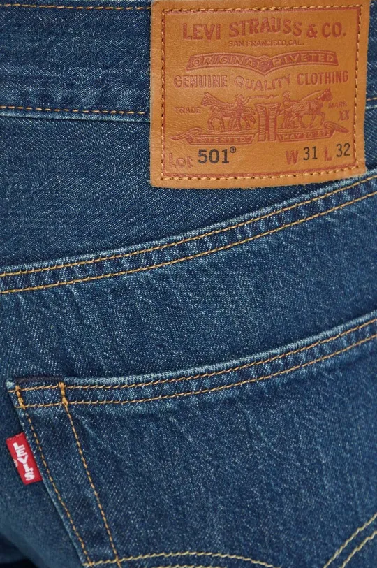 niebieski Levi's jeansy 501