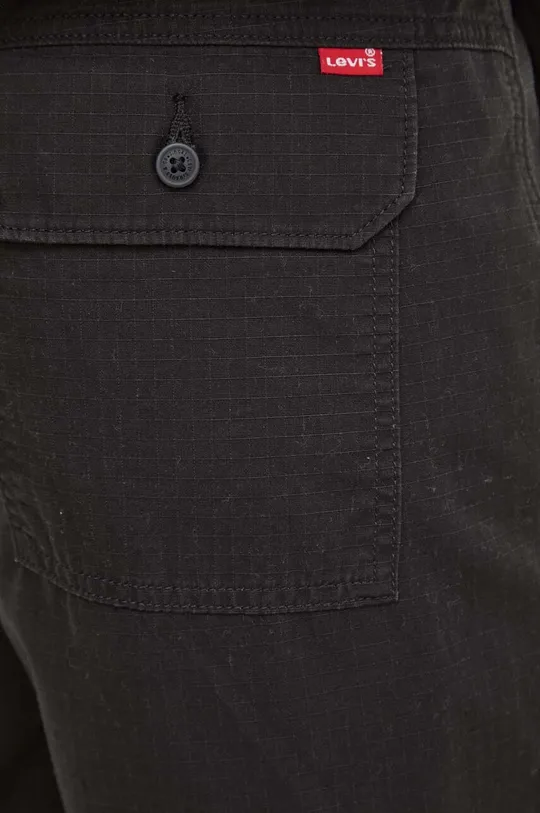 czarny Levi's spodnie bawełniane PATCH POCKET CARGO