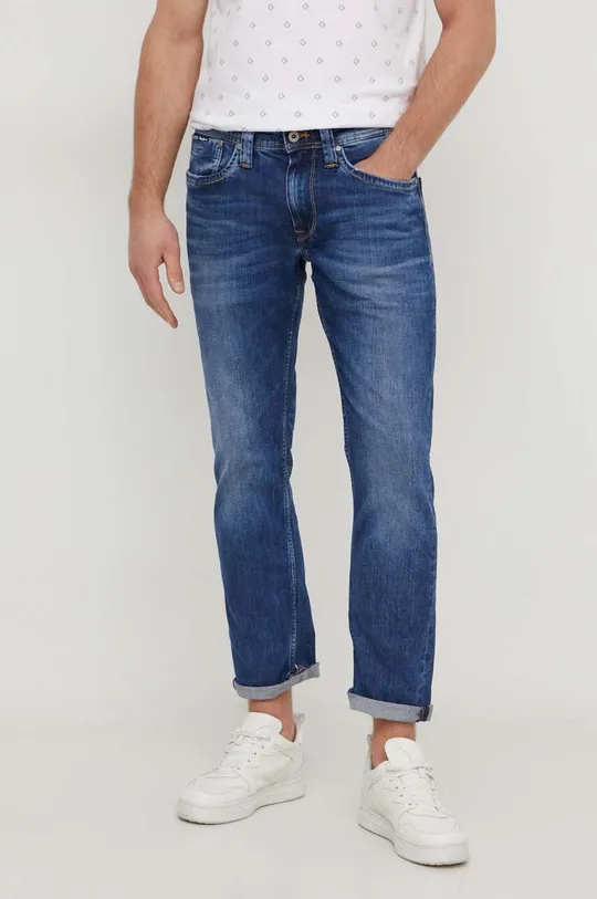 niebieski Pepe Jeans jeansy Cash Męski
