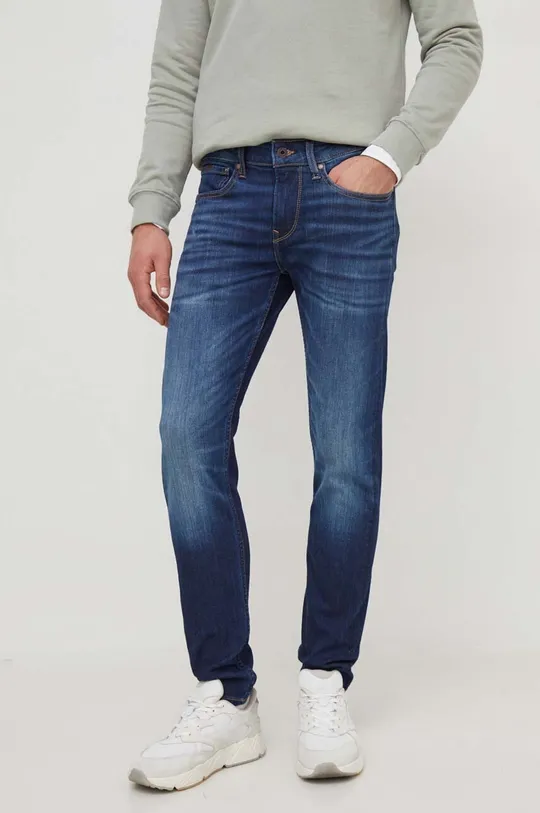 σκούρο μπλε Τζιν παντελόνι Pepe Jeans SLIM JEANS Ανδρικά