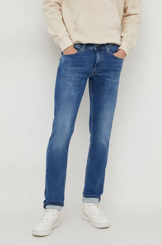 niebieski Pepe Jeans jeansy Slim Gymdigo Męski