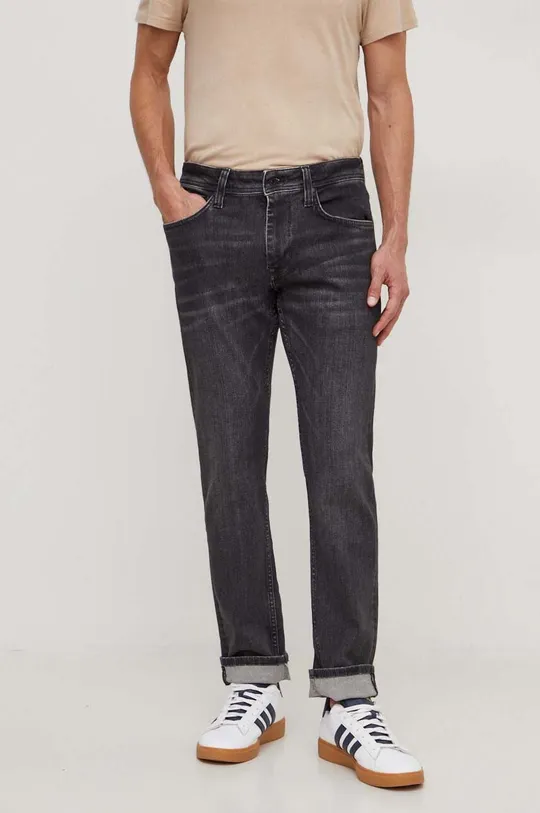 szary Pepe Jeans jeansy STRAIGHT JEANS Męski