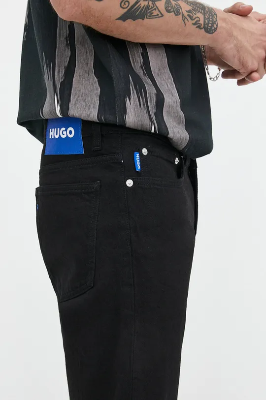 czarny Hugo Blue jeansy