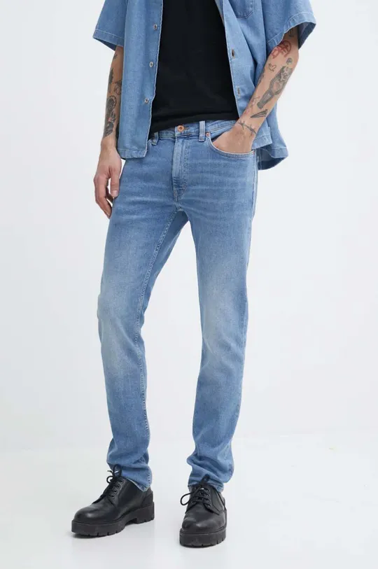 niebieski Hugo Blue jeansy Zane Męski