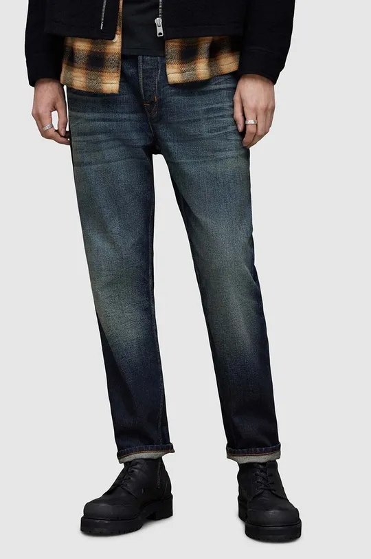 AllSaints jeansy Dean niebieski