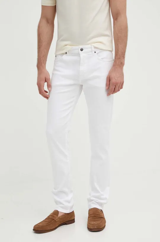 biały BOSS jeansy Delaware Męski