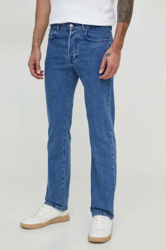 niebieski Sisley jeansy Męski