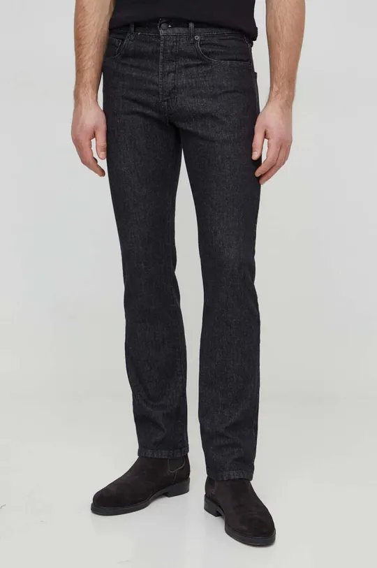czarny Sisley jeansy Męski