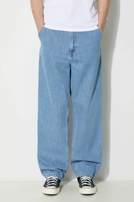 albastru Carhartt WIP jeansi Single Knee Pant De bărbați