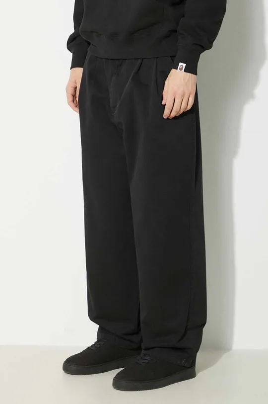 negru Carhartt WIP pantaloni de bumbac Marv Pant