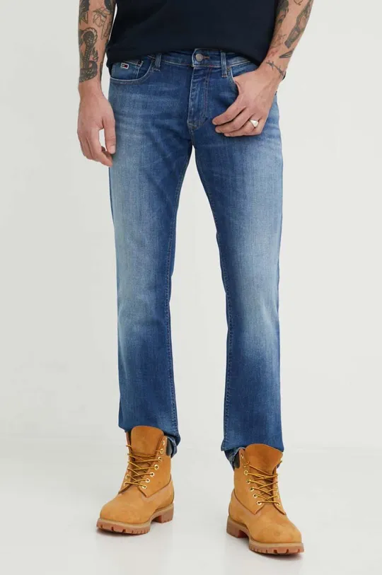 granatowy Tommy Jeans jeansy Scanton Męski