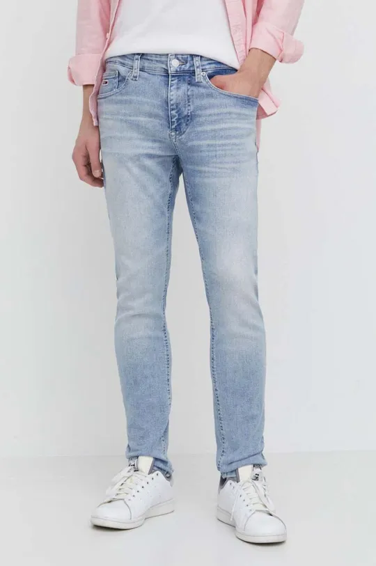 niebieski Tommy Jeans jeansy Austin Męski