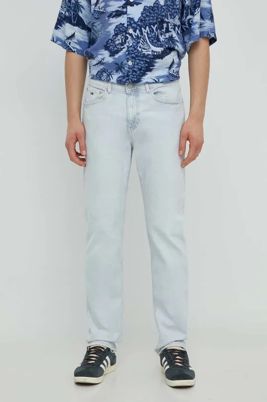 niebieski Tommy Jeans jeansy Ethan Męski