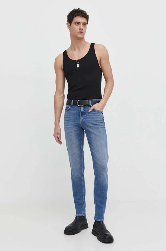 niebieski Karl Lagerfeld Jeans jeansy Męski