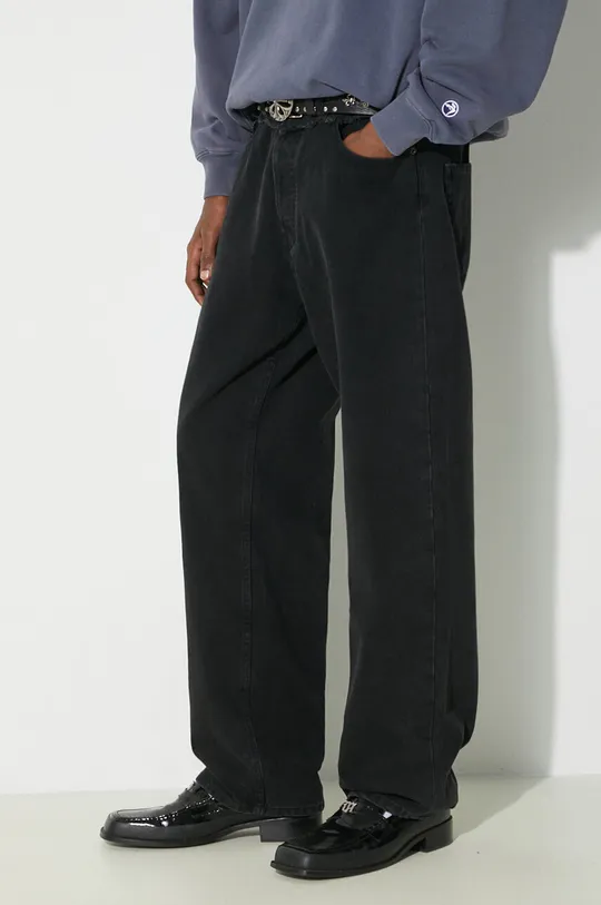 negru AMBUSH jeansi Waist Detail Denim Pants