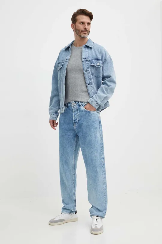 Pepe Jeans jeansy LOOSE TAPER JEANS LT niebieski
