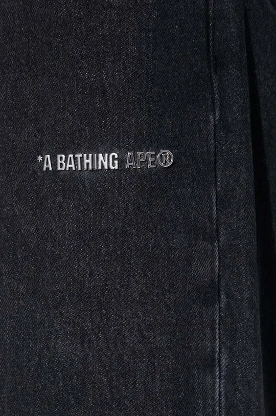 Rifle A Bathing Ape Metal Logo Pin Denim Pants Pánsky