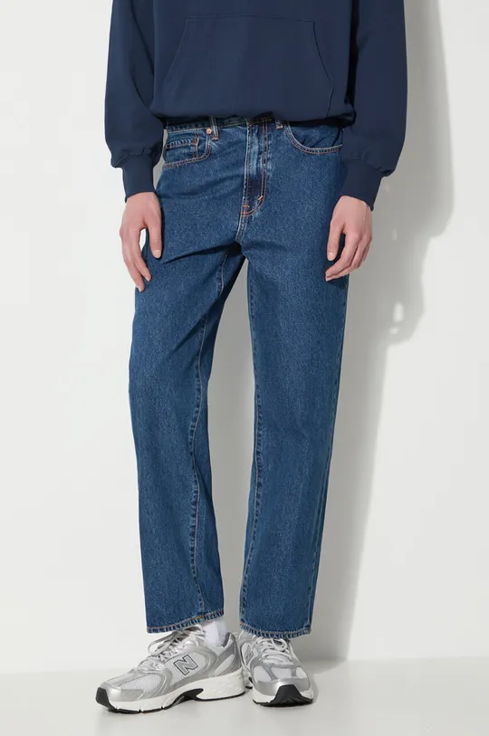niebieski thisisneverthat jeansy Regular