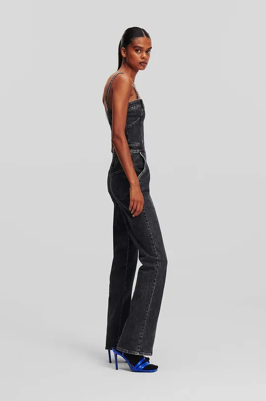 Karl Lagerfeld Jeans kombinezon jeansowy 99 % Bawełna organiczna, 1 % Elastan