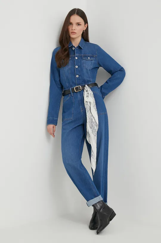 blu Pepe Jeans jumpsuit di jeans HUNTER UTILITY Donna