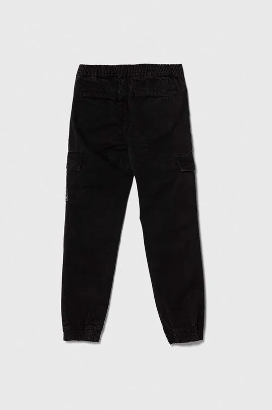 Detské bavlnené nohavice Guess čierna