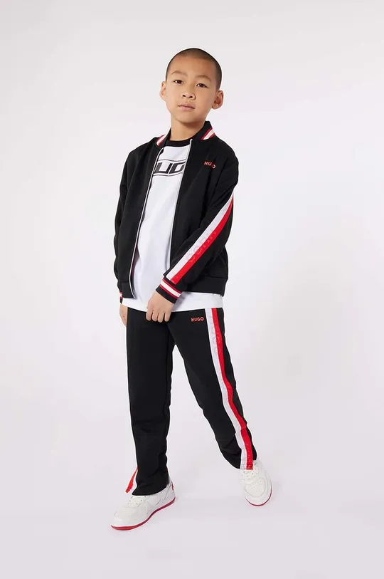 чорний Дитячі спортивні штани HUGO Для хлопчиків