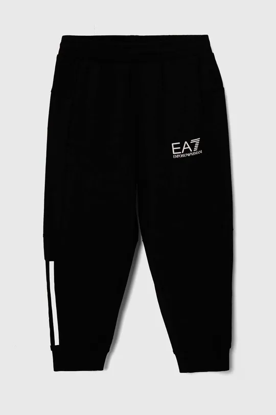 чорний Дитячі спортивні штани EA7 Emporio Armani Для хлопчиків
